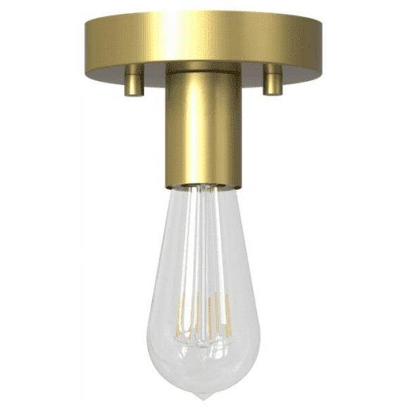 Better Homes & Gardens 1Light Flush Mount, Burnished Brass, Bulb Not Included