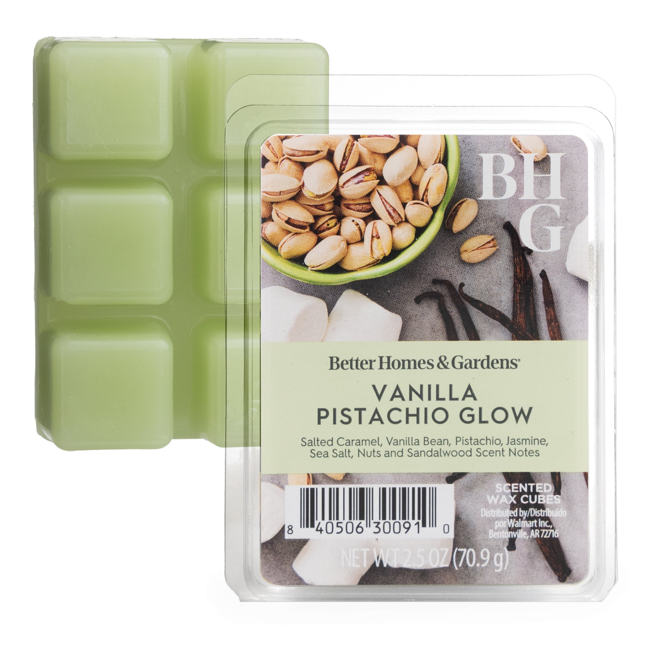 Better Homes & Gardens Vanilla Pistachio Glow 2.5oz Wax Melts