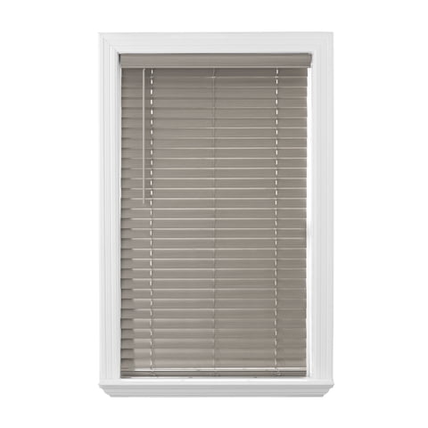 Better Homes & Gardens 2" Cordless Faux Wood Horizontal Blinds, Rustic Gray, 35x72