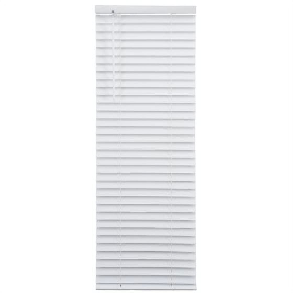Better Homes & Gardens 2" Cordless Faux Wood Horizontal Blinds, White, 31" W x 48" L