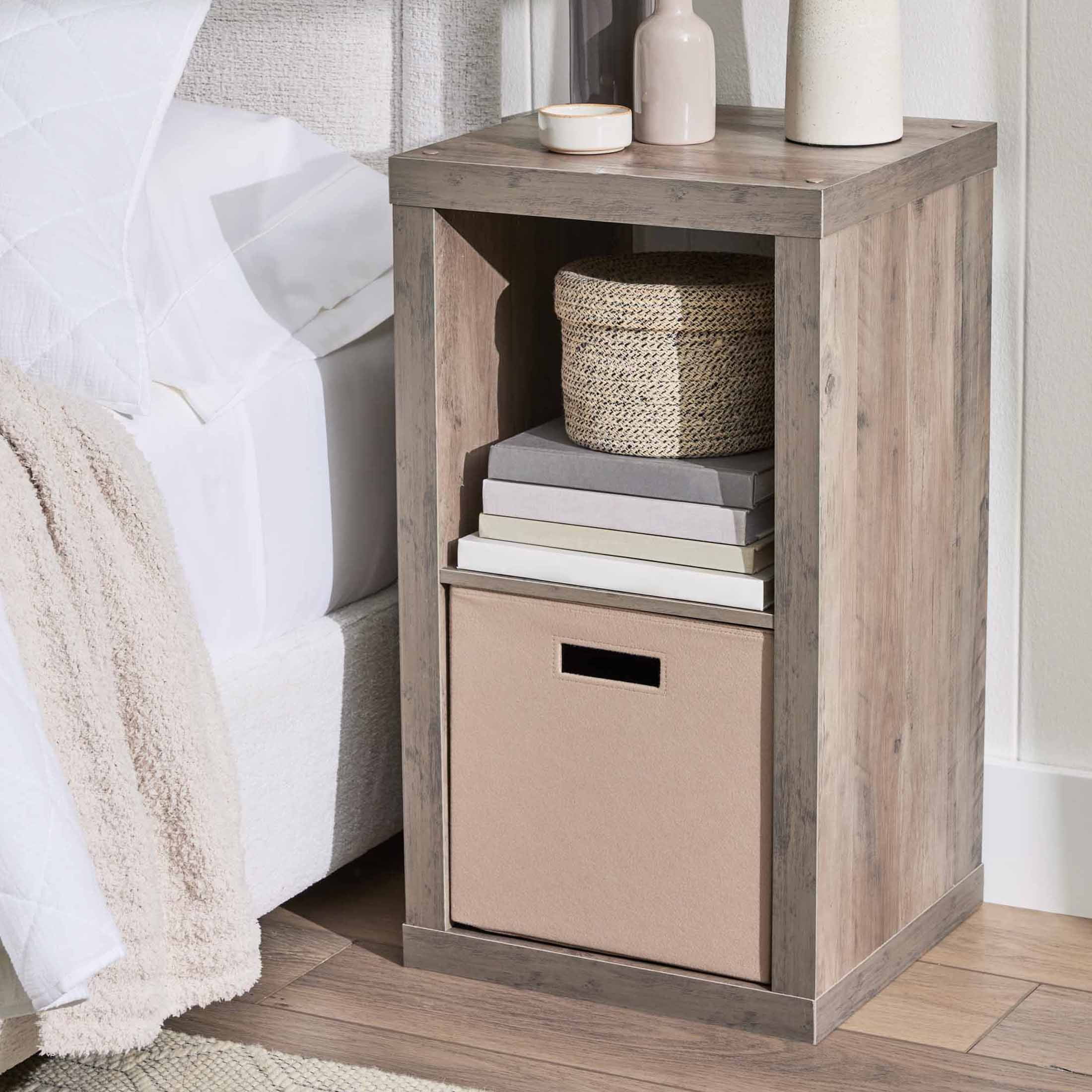 Better Homes & Gardens 2Cube Storage Organizer, Rustic Gray  (图1)