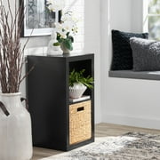 Better Homes & Gardens 2 Cube Storage Organizer, Solid Black