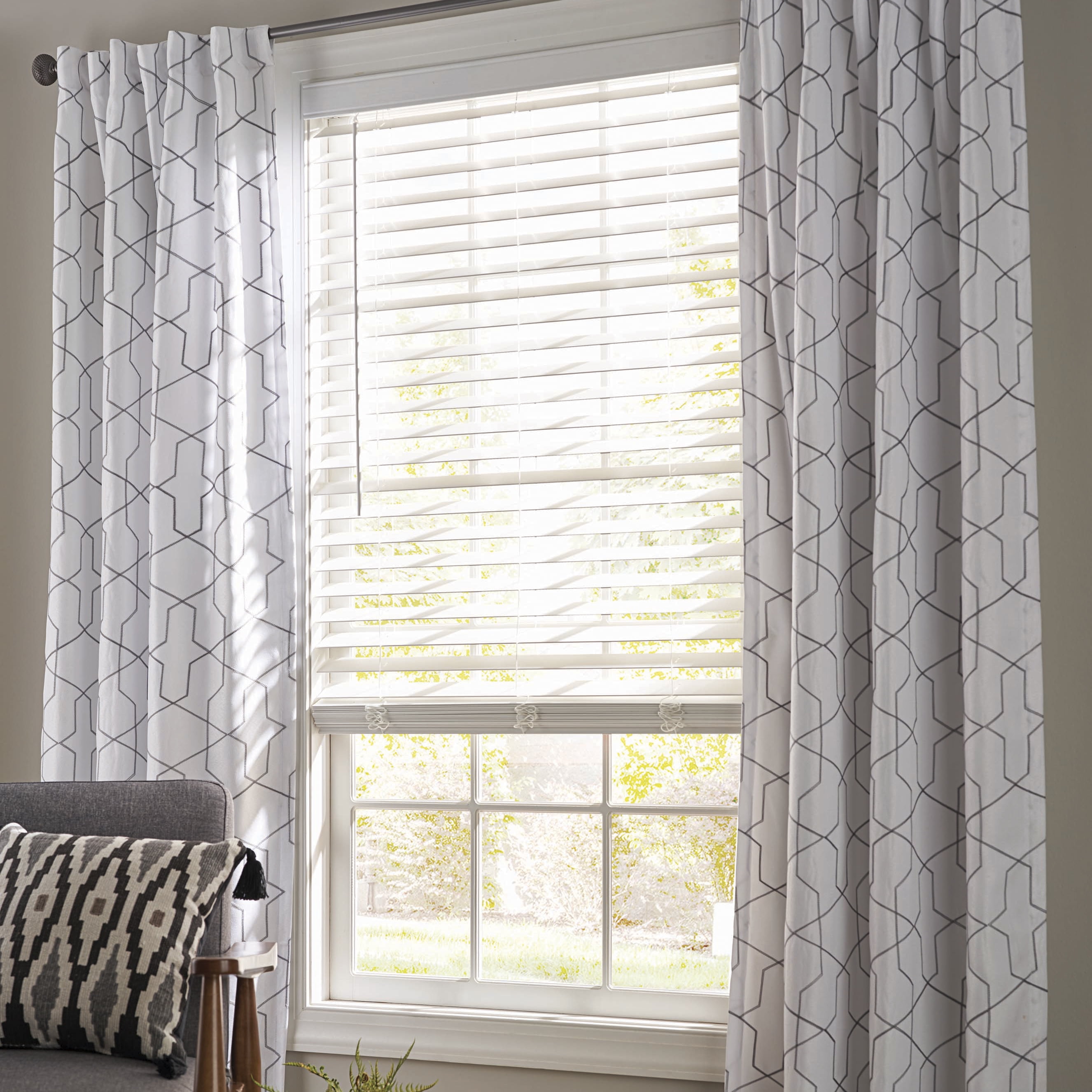 Better Homes &amp; Gardens 2 Faux Wood Cordless Blinds - Room Darkening ...