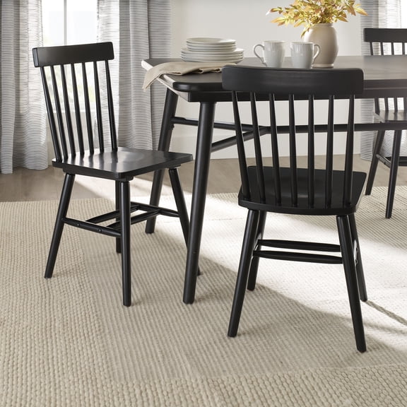 Better Homes & Gardens Gerald Dining Chairs in Black, Set of 2