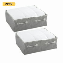 Better Homes & Gardens Under the Bed Zippered Closet Storage Bin Set, 26" x 21", 2-Pack