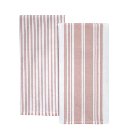 Better Homes & Gardens 2 Piece Culinary Kitchen Towel, Old Rose