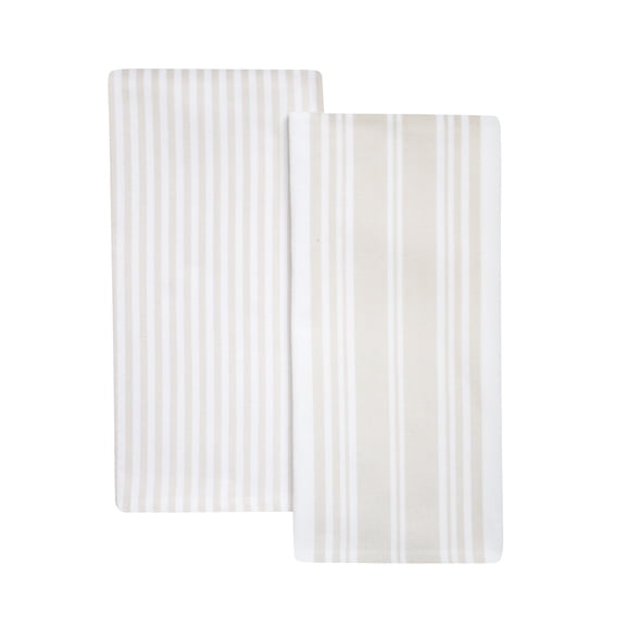 Better Homes & Gardens 2 Piece Culinary Kitchen Towel, Papyrus Beige