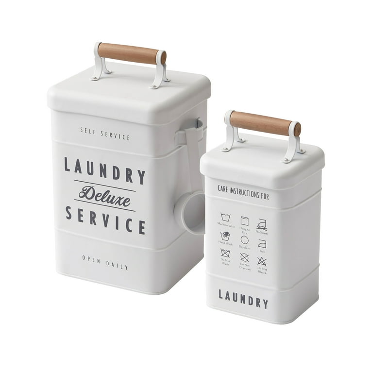Better Homes & Gardens 2-Piece Metal Laundry Storage Set - Walmart.com