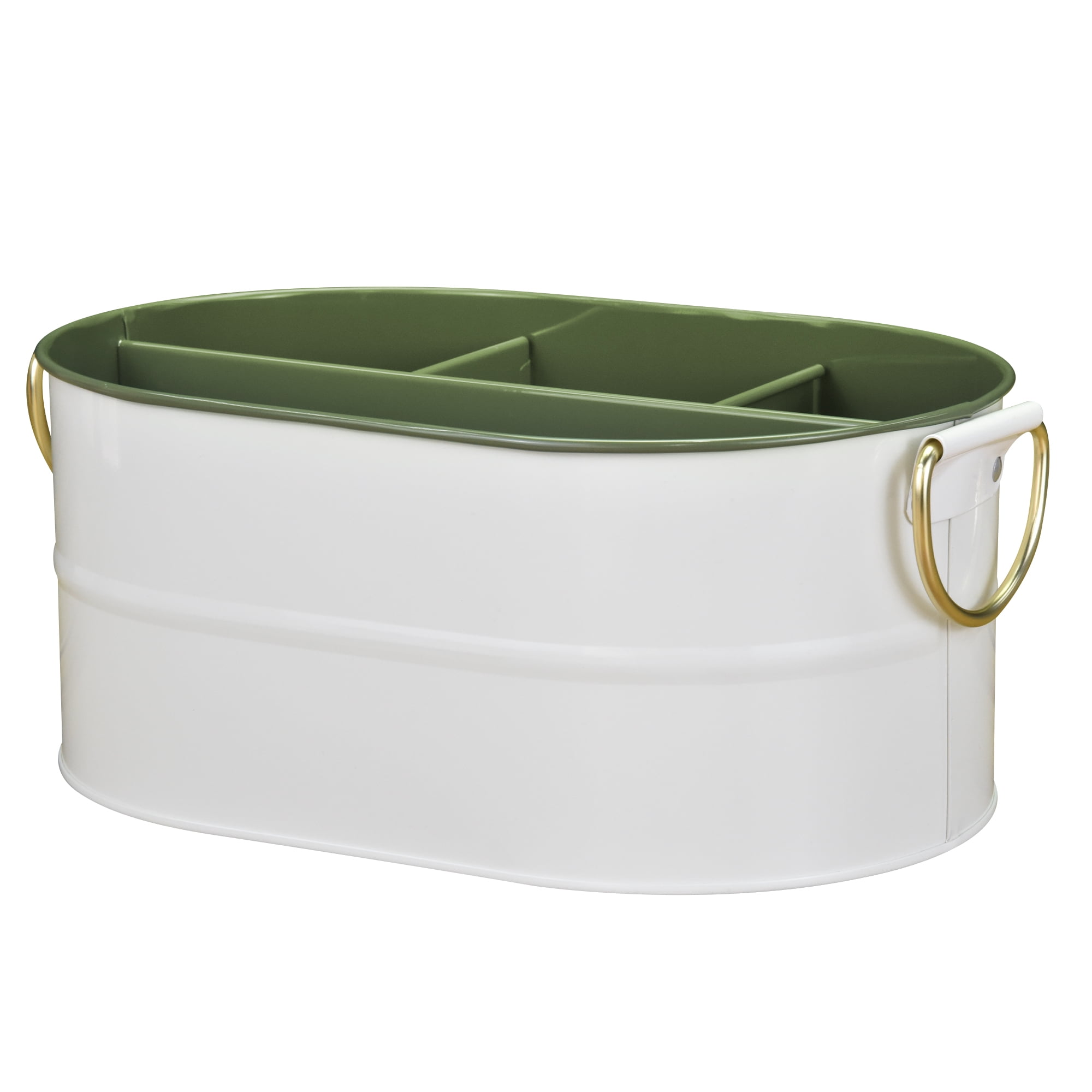 Better Homes & Gardens 2 Tone Color Galvanized Utensil Holder - Green