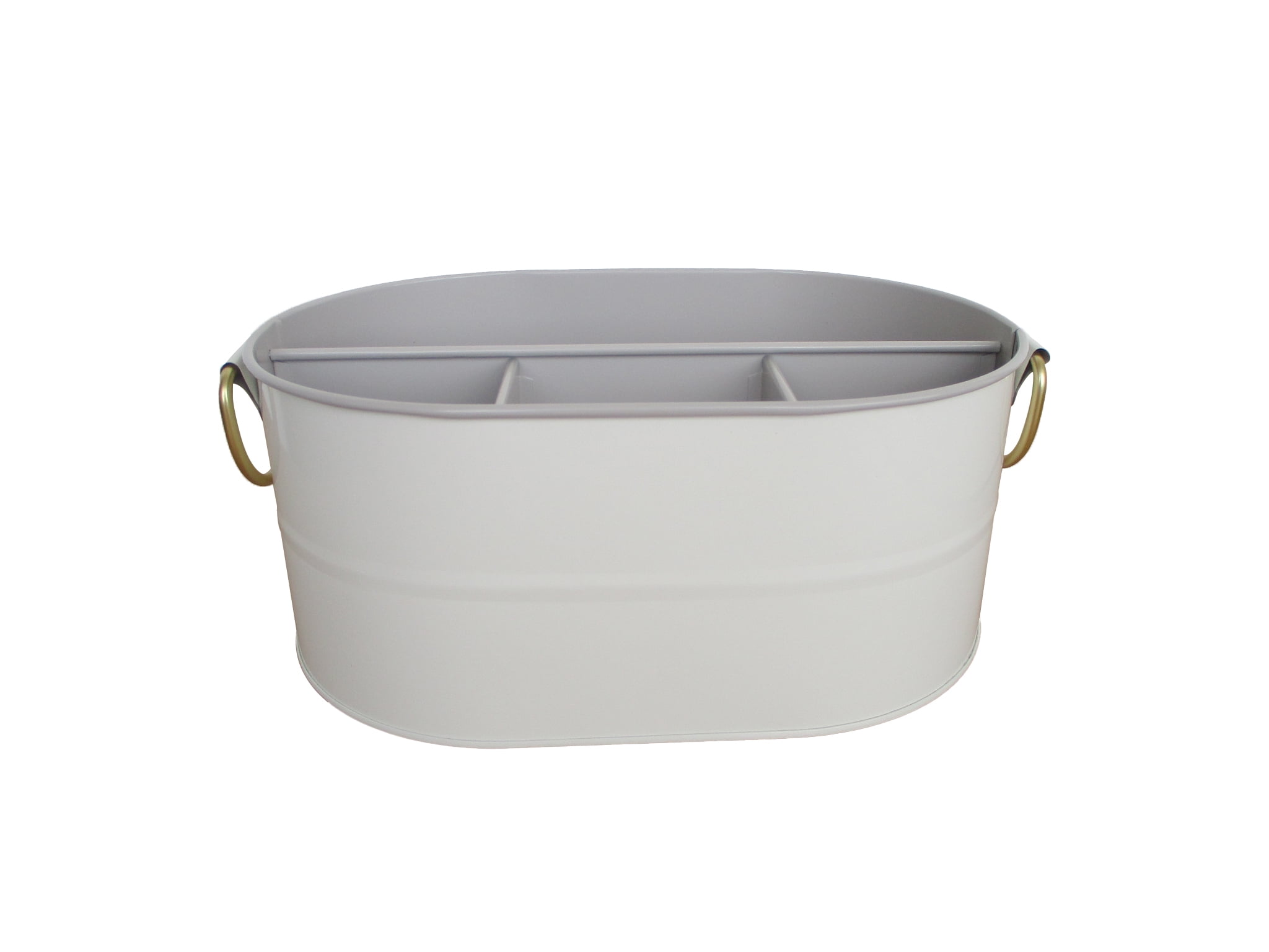 Hanging Metal Utensil Caddy with Hooks and Tin Buckets Hanging Metal Utensil Caddy with Hooks and Tin Buckets