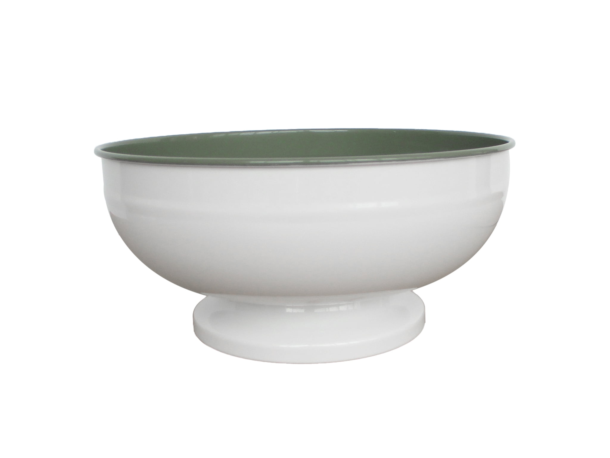 Better Homes & Gardens 2-Tone Steel Footed Bowl - Green