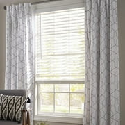 Better Homes & Gardens Cordless Faux Wood Window Blinds, 59 x 64 Inches, White