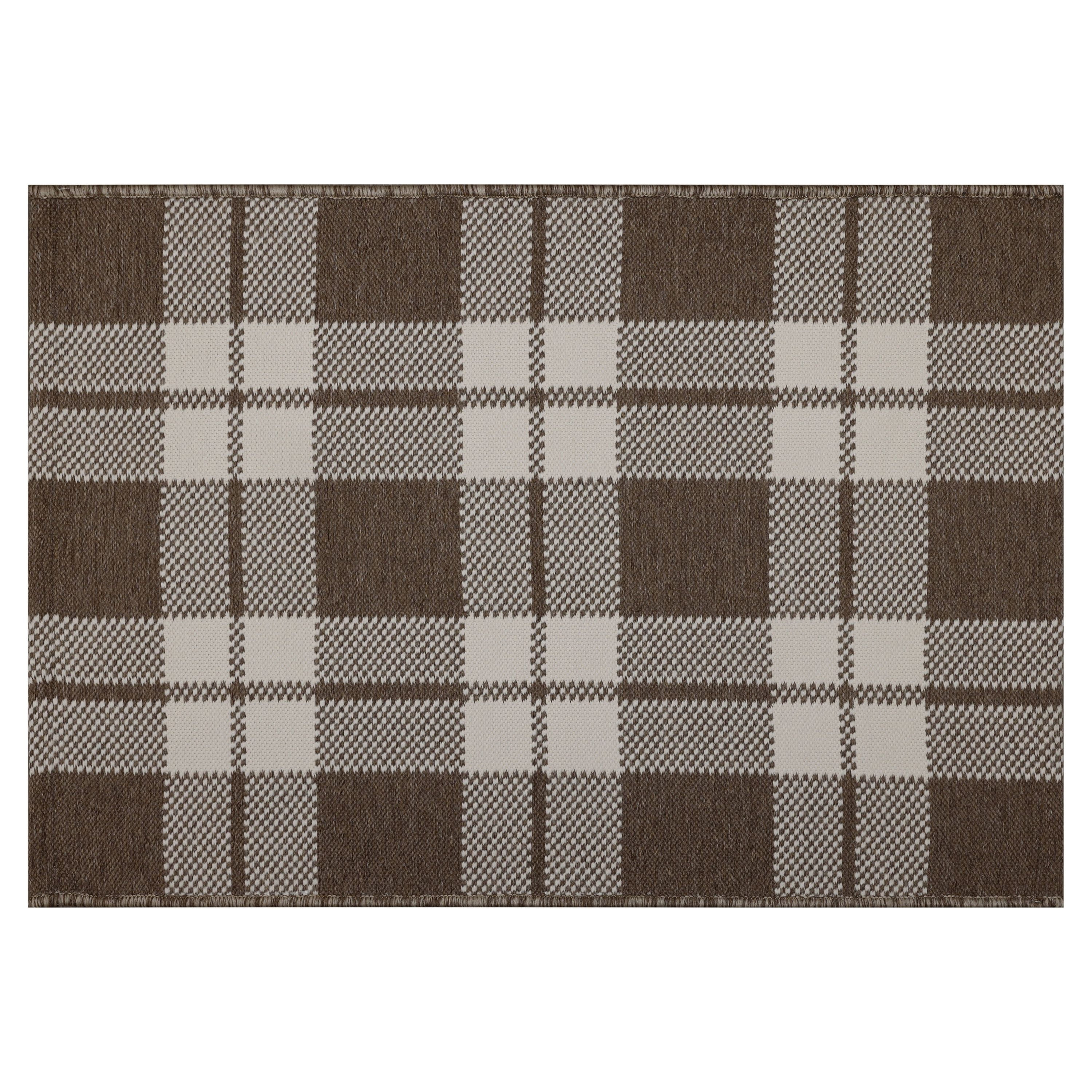 Better Homes & Gardens 2'x3' Brown Reversible Indoor/ Outdoor Scatter