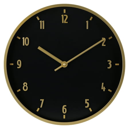 Better Homes & Gardens 20" Quartz Analog Battery Powered Modern Round Wall Clock, Arabic Numbers