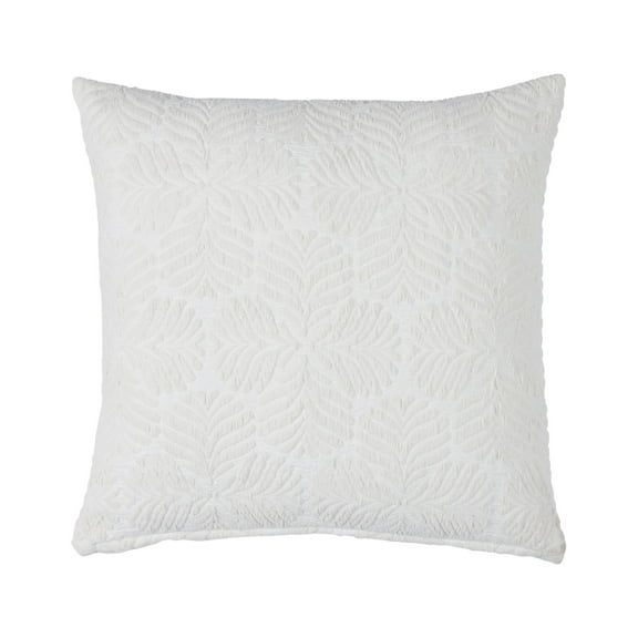 Better Homes & Gardens 20" x 20" Baker Fan Ivory Cotton Decorative Pillow