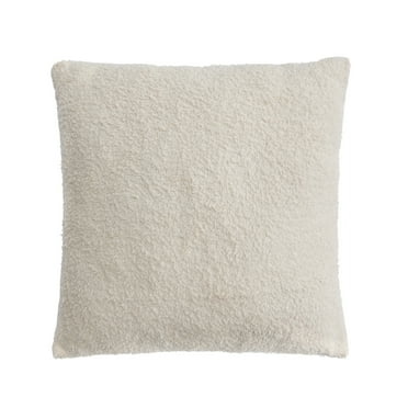 Better Homes & Gardens 20" x 20" Cozy Knit Decorative Pillow, Papyrus Beige, (1 Count), All Ages
