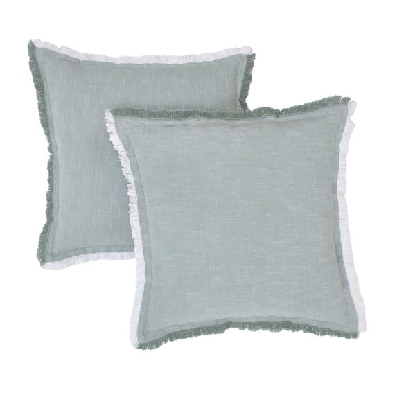 Better Homes & Gardens 20" x 20" Green Cotton Decorative Pillows (2 Count)