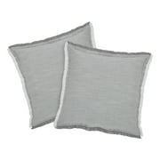 Better Homes & Gardens 20" x 20" Grey Cotton Decorative Pillows (2 Count)