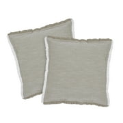 Better Homes & Gardens 20" x 20" Linen Taupe Cotton Decorative Pillows (2 Count)