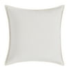 Better Homes & Gardens 20" x 20" Solid Reversible Beige/White Velvet Decorative Pillow