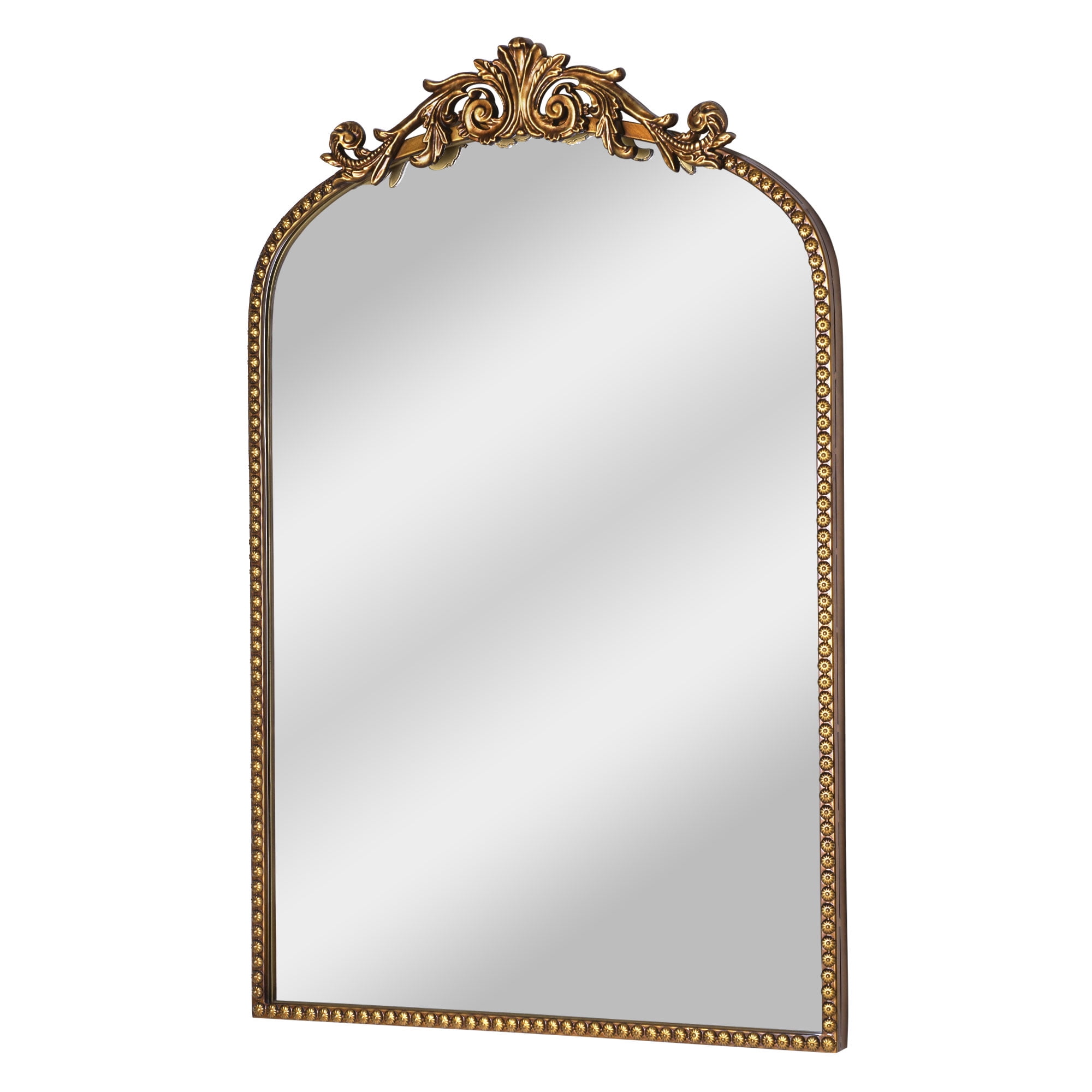 Better Homes & Gardens 20" x 30" Arch Metal Wall Mirror Décor in Gold - Walmart.com