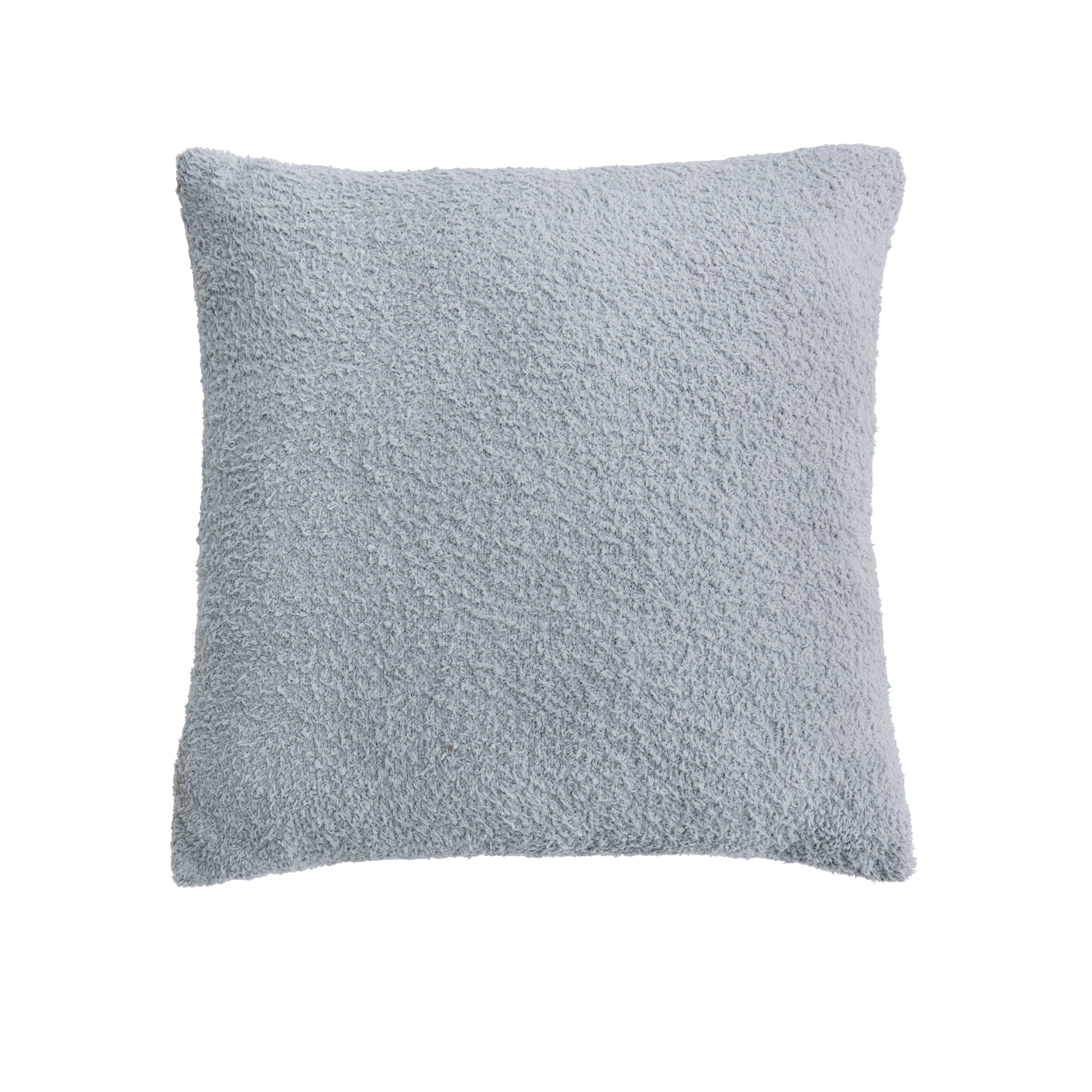 Better Homes & Gardens 20"x20" Cozy Knit Decorative Pillow, Soft Silver, (1 Count), All Ages