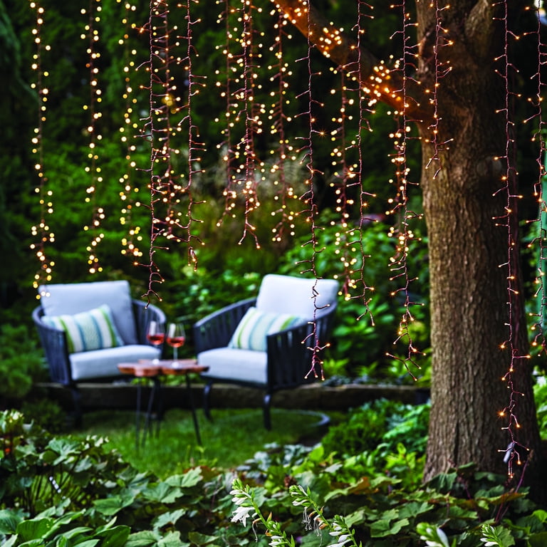 Better Homes & Gardens 200 Count Solar LED Micro Willow Tree Lights
