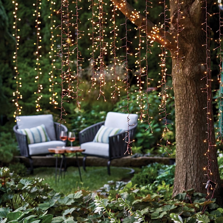 Better Homes & Gardens Solar Powered LED Micro Willow Tree String Lights 200 Count Outdoor Decor