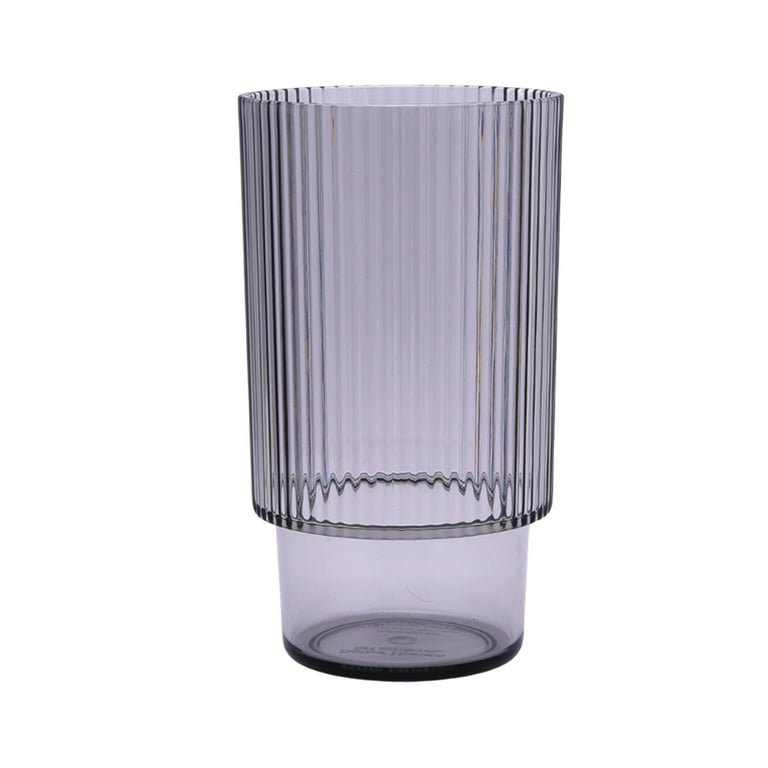 Safe-Dent Gray 5 oz. plastic cups, ribbed design, case of 1000. Fits in 50  cup