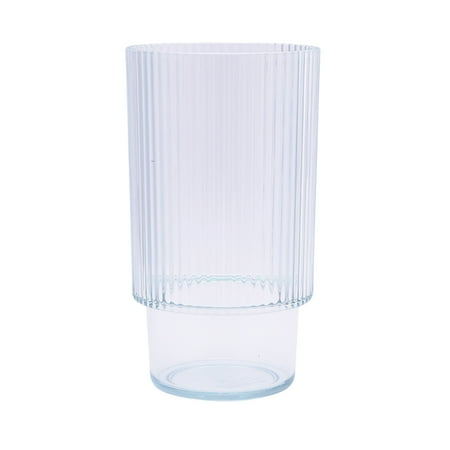 Better Homes & Gardens 21-Ounce Tritan Tall Ribbed Tumbler, Clear