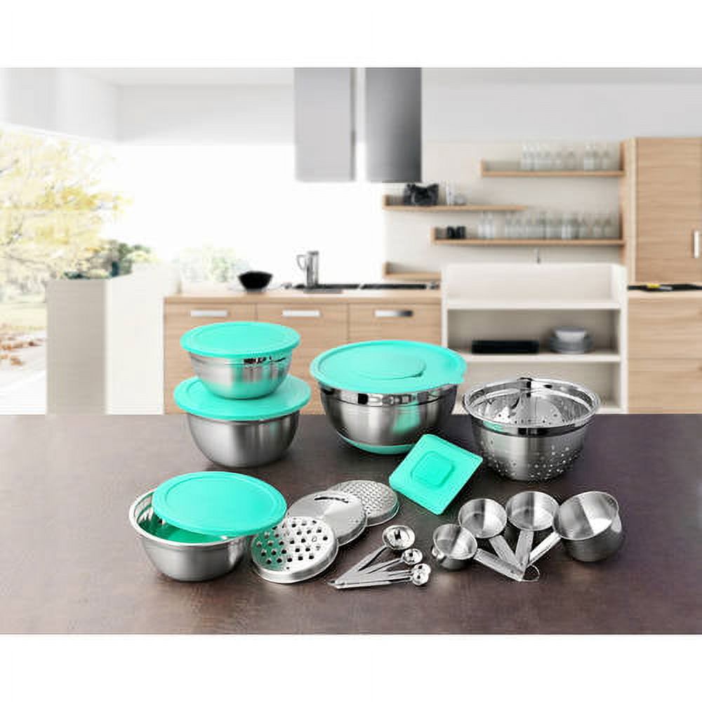 GetUSCart- Cook with Color Mixing Bowls Set - 21 Pc. Kitchen Set