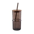 thumbnail image 1 of Better Homes & Gardens 22 oz Ribbed Tritan Sipper, Brown, 1 of 4
