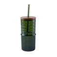 thumbnail image 1 of Better Homes & Gardens 22 oz Ribbed Tritan Sipper, Green, 1 of 4