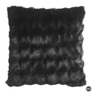 Better Homes & Gardens Bubble Faux Fur Decorative Pillow, 22 in x 22 in, Rich Black