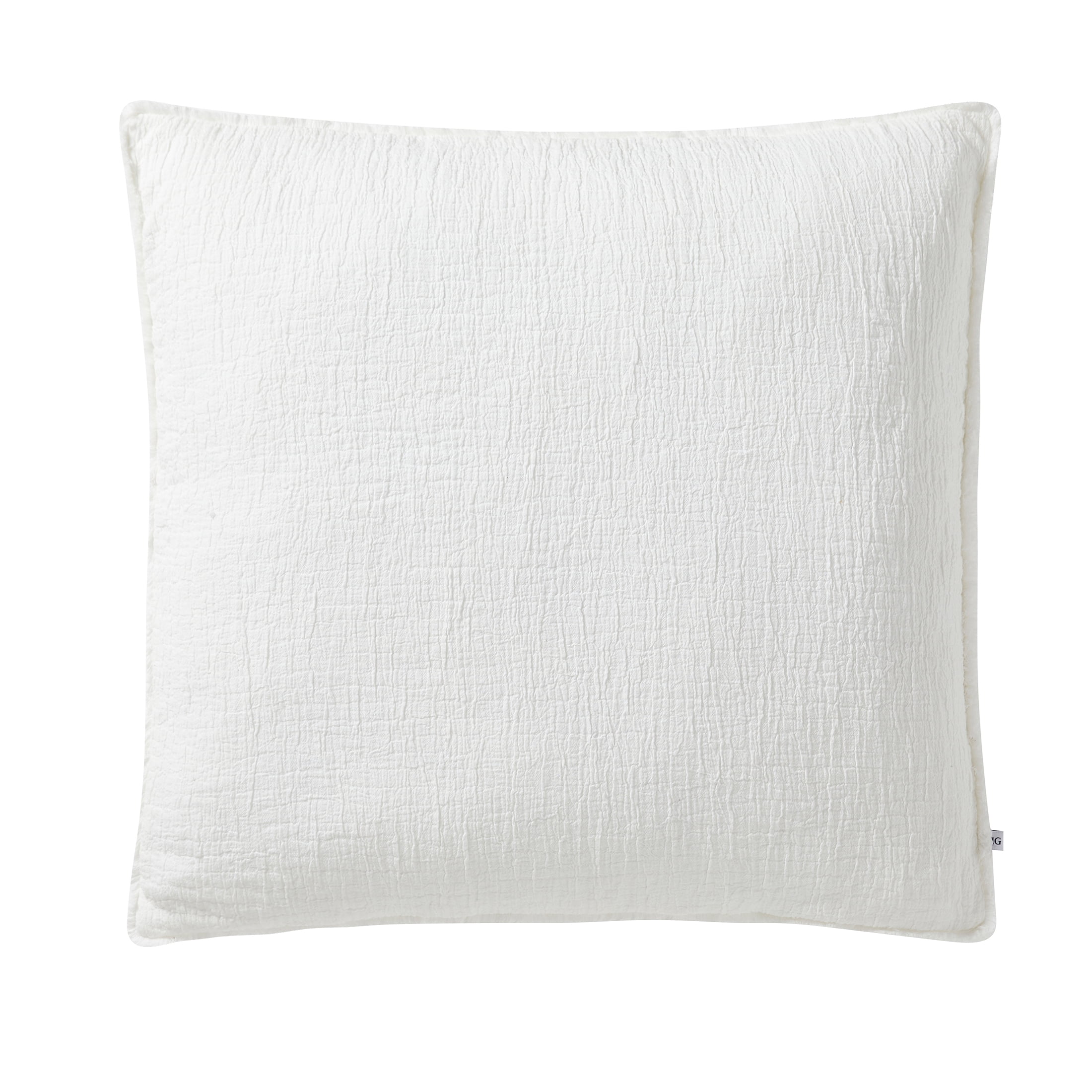 Better Homes & Gardens 22" x 22" Ivory Oversized Cotton Gauze Fringe Pillow
