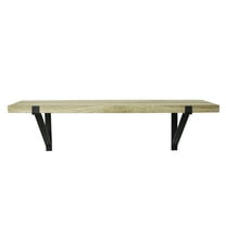 Better Homes & Gardens 23" Shelf with Brackets, Light Oak