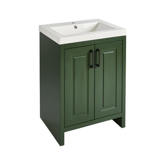 Better Homes & Gardens 24 1/2'' L x 18 7/8'' W Green Bathroom Vanity with Sink Top