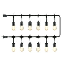 Better Homes & Gardens 24-Foot Outdoor Commercial String Lights, 12 Shatterproof LED Bulbs, Indoor/Outdoor Use