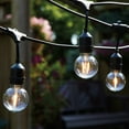 thumbnail interactive-video image 1 of Better Homes & Gardens 24 ft LED Globe String Lights, 12 Bulbs, Warm White, Indoor/Outdoor, 1 of 14