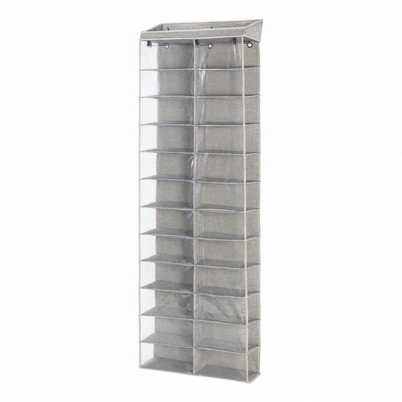 Better Homes & Gardens Over the Door 24-Tier Shoe Organizer Shelf - Polyester & Cotton