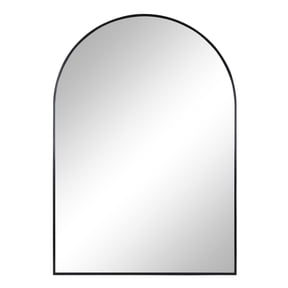 Better Homes & Gardens Arched Wall Mirror, Black Metal Frame, 24 in x 34 in