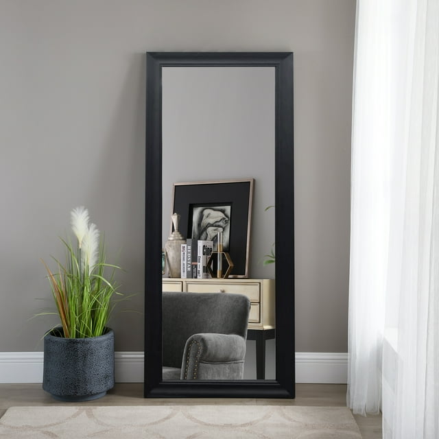 Better Homes & Gardens 27” x 70” Black Full Length Floor Leaner Mirror