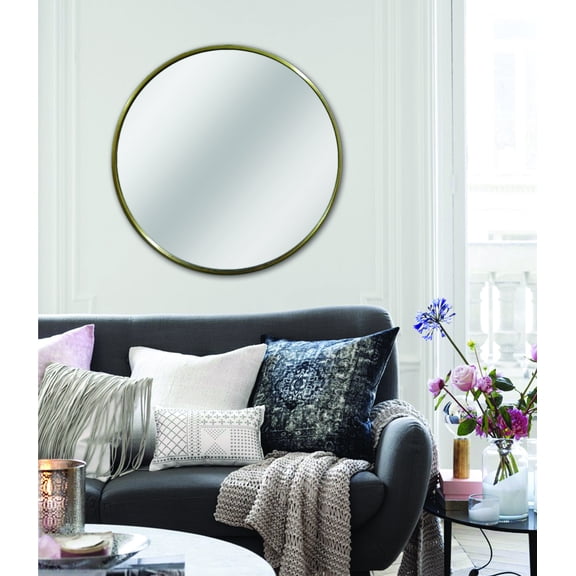 Better Homes & Gardens, 28" Round Metal Mirror