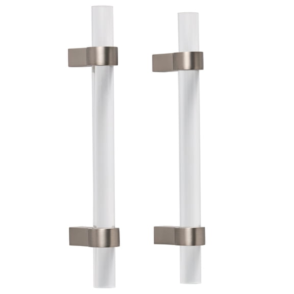 Better Homes & Gardens 3.75" Acrylic Pull, 2 Pack, Brushed Nickel