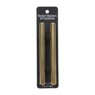Better Homes & Gardens 3" (76mm) Center-to-Center Bar Pull, Brushed Brass, 2 Pack