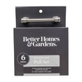 thumbnail image 1 of Better Homes & Gardens 3" (76mm) Center-to-Center Turned Pull, Satin Nickel, 6 Pack, 1 of 5