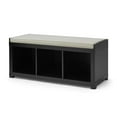 thumbnail image 1 of Better Homes & Gardens 3-Cube Storage Bench, Solid Black, 1 of 6