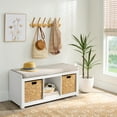thumbnail image 1 of Better Homes & Gardens 3-Cube Storage Bench, White Texture, 1 of 6