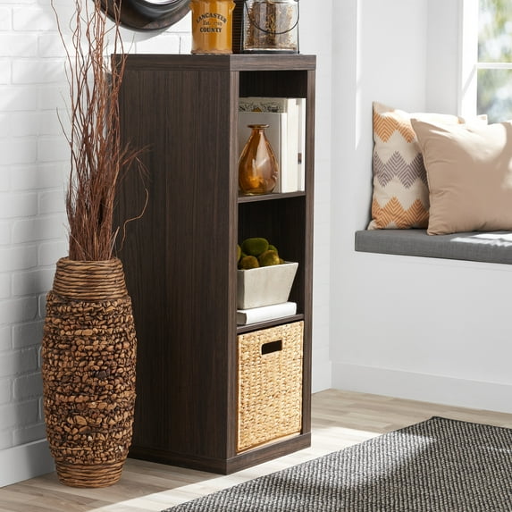 Better Homes & Gardens 3 Cube Storage Organizer, Tobacco Oak