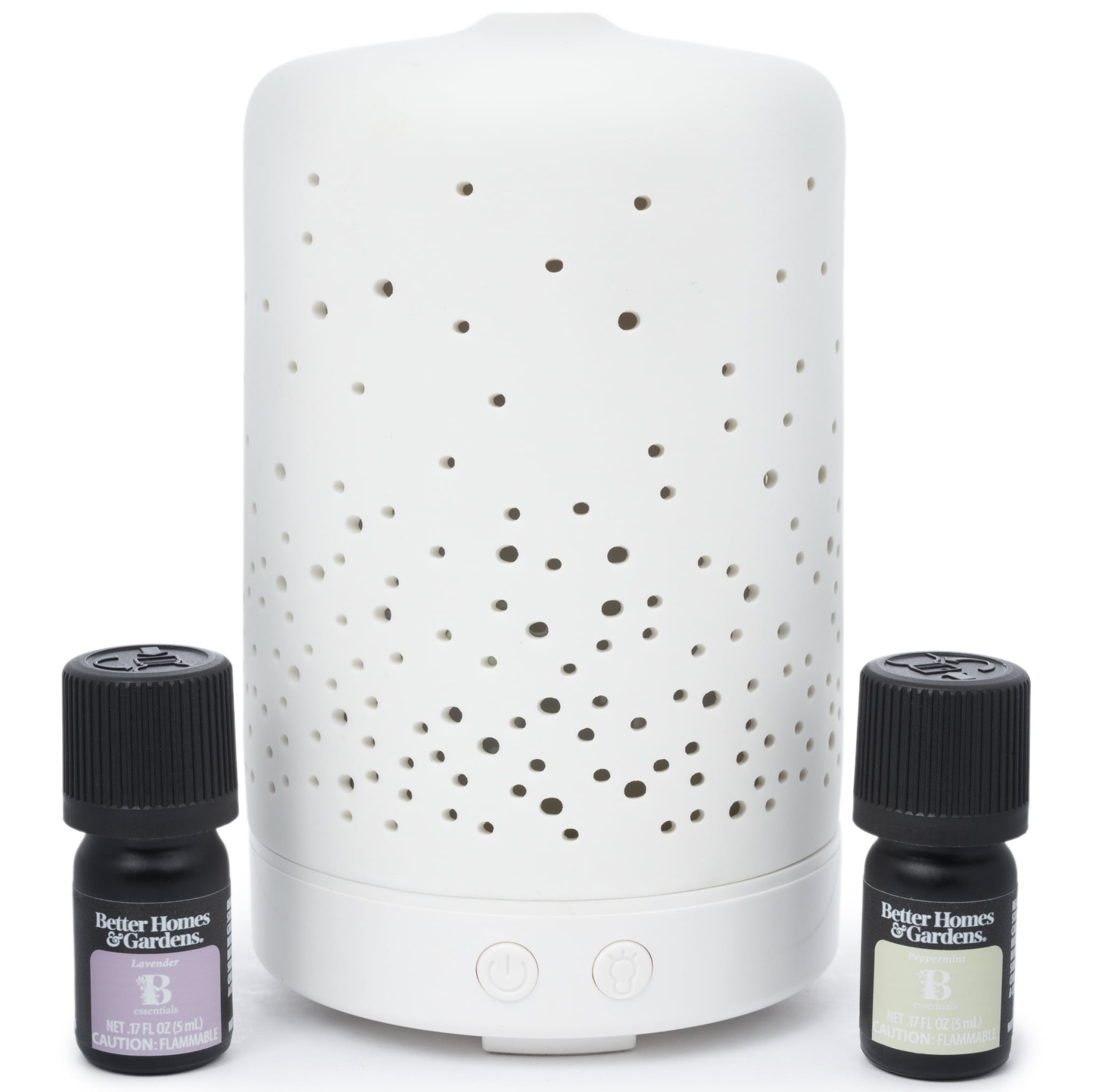 Better Homes & Gardens 3 Piece 100 mL Cool Mist Ultrasonic Aroma Diffuser Set, Confetti